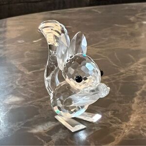 Swarovski Vintage Retired Crystal Squirrel Figurine, Woodland Friends Collection